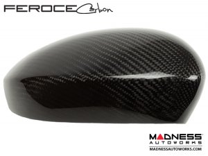 FIAT 500 Mirror Cover Caps in Carbon Fiber - Estremo 